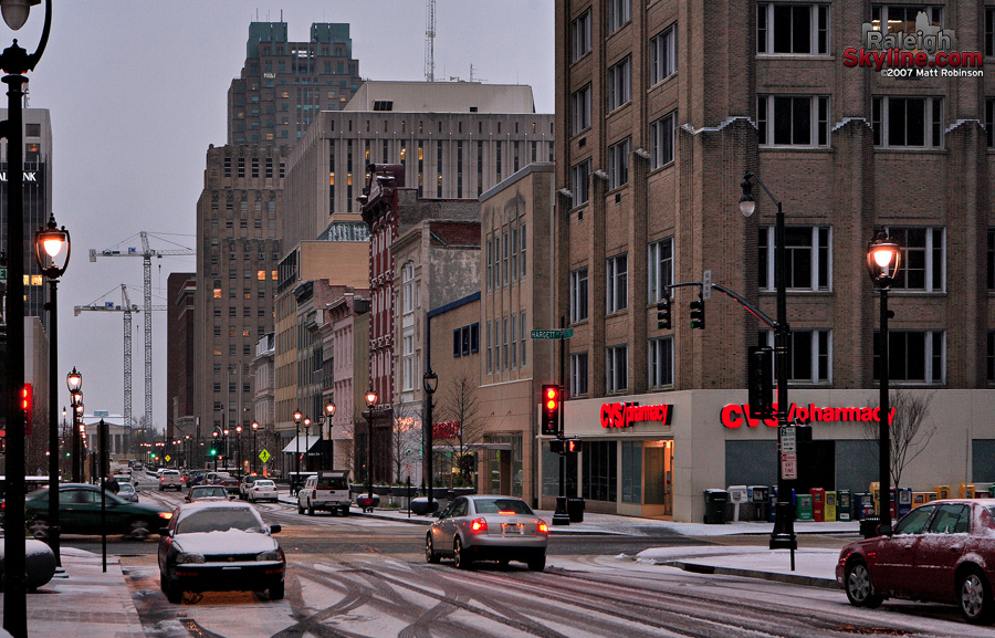 Snowy Morning in Raleigh - RaleighSkyline.com – Original Photography ...