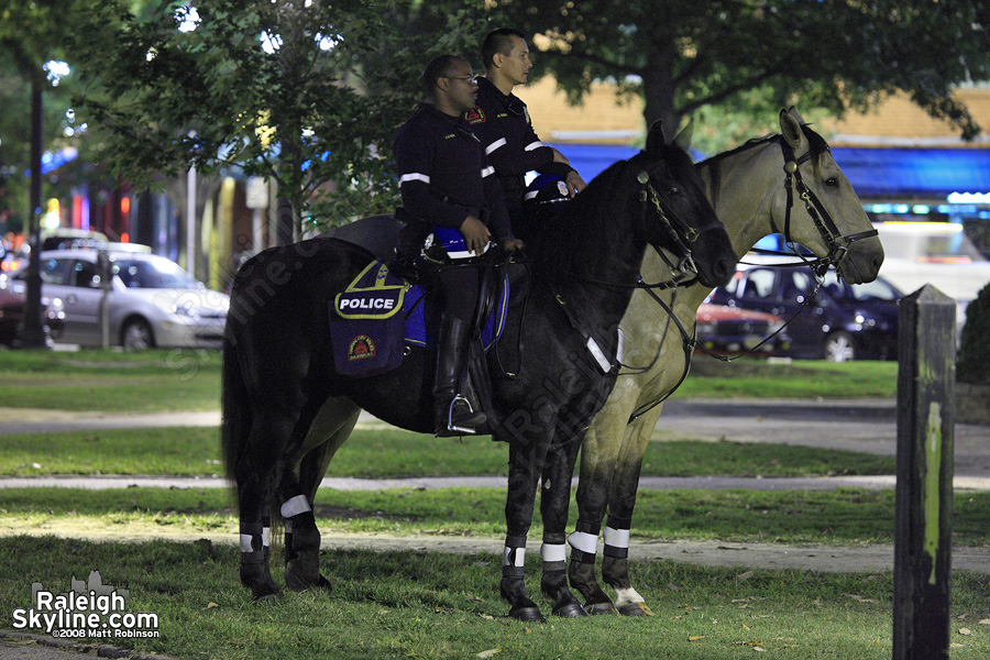 Horse mounted Raleigh Police