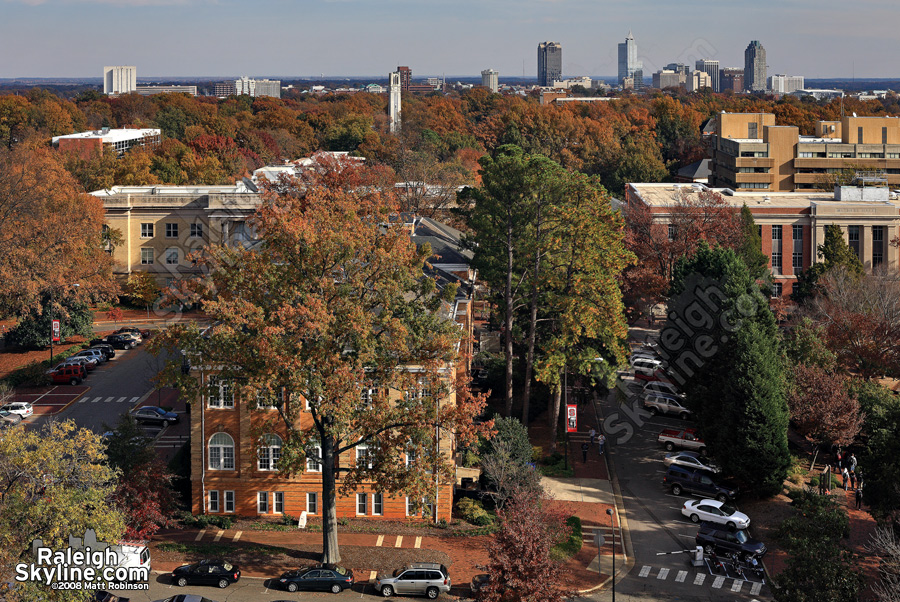 Downtown Raleigh as seen from North Carolina State University