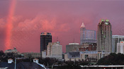 Downtown Raleigh Winter Rainbow – January 7, 2009