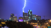 Lightning over the City