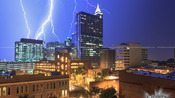 Lightning, Rainbow, and Storms in Raleigh