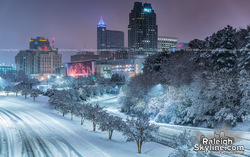 Raleigh dreaming of a White Christmas – December 9-10, 2018